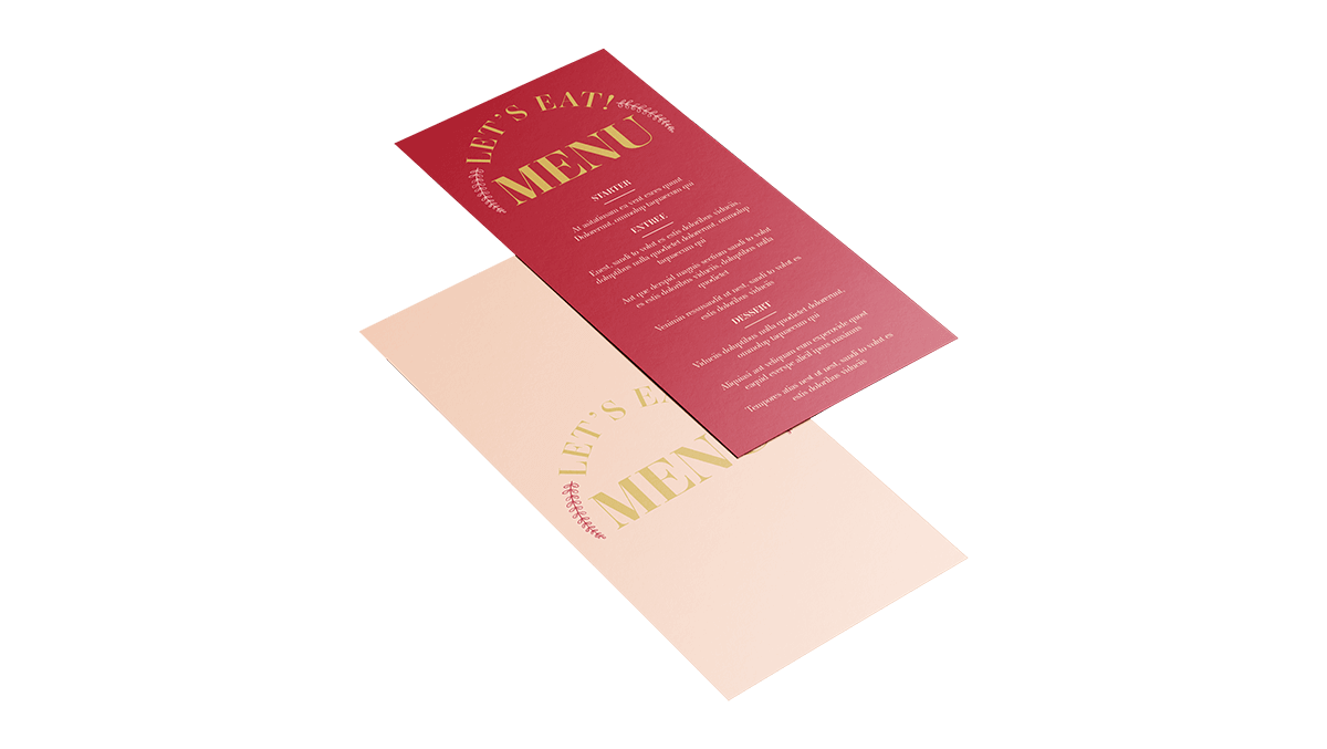 Wedding Menus